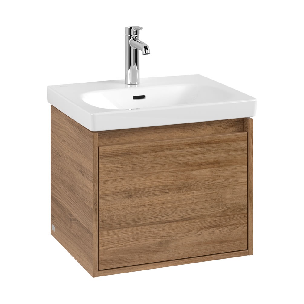 Cutout image of Villeroy & Boch Skyla Kansas Oak 550mm Wall-Hung Vanity Unit